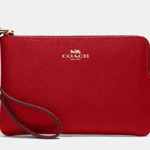 Coach Corner Zip Wristlet